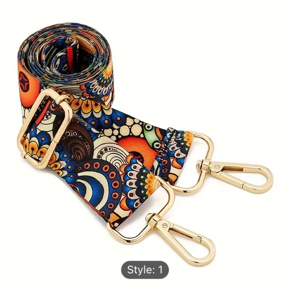 Bohemian AdjustableShoulder,Purse,Crossbody,Guitar Replacement Strap - Picture 2 of 5